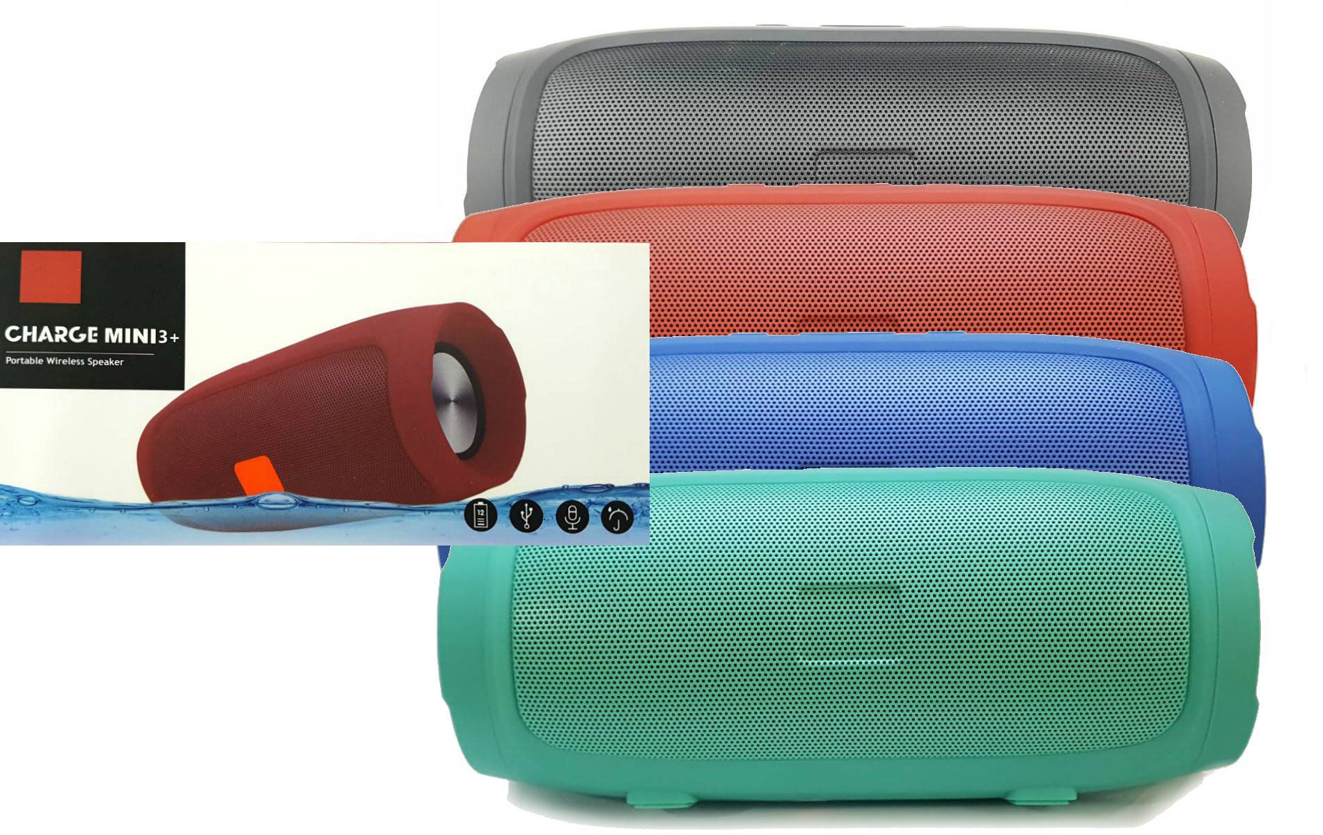 Caixinha De Som Charge Mini 3 Bluetooth Portatil ct - Imagem 3