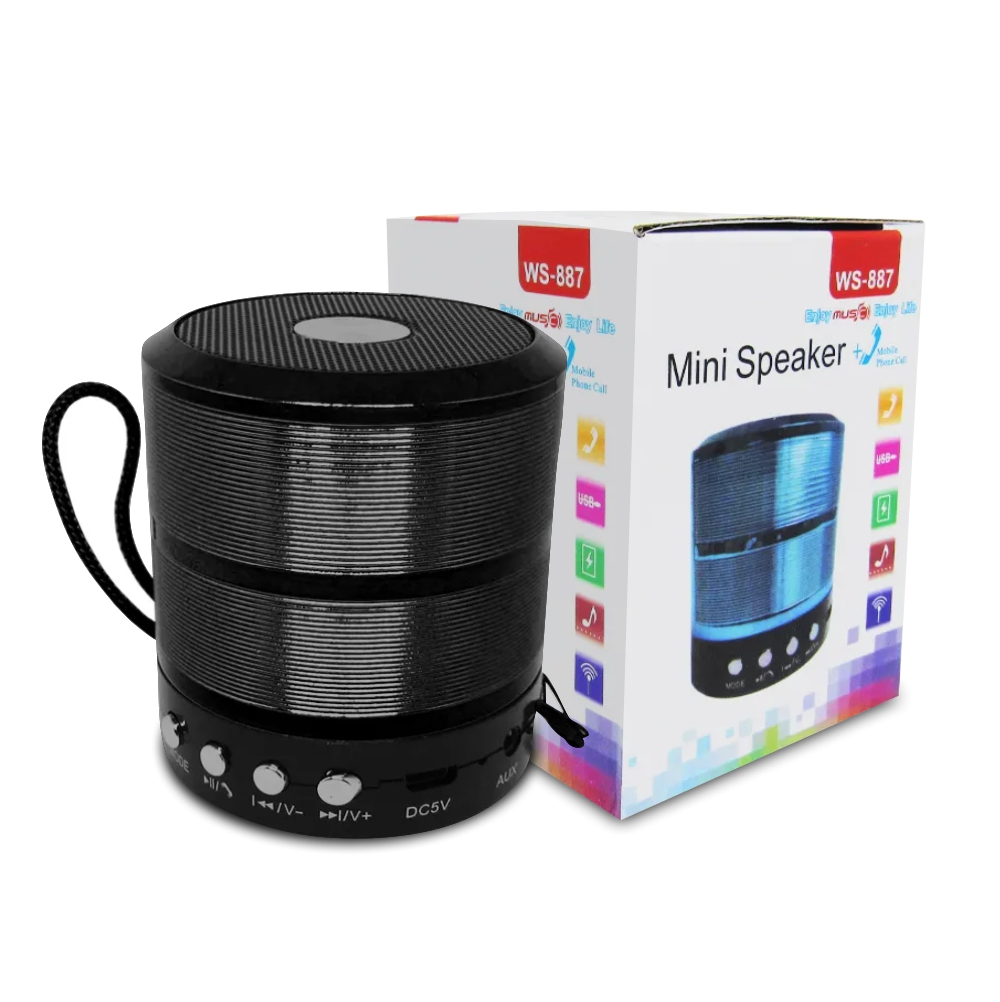 Mini Caixa De Som Portátil Speaker Ws-887 ct - Imagem 3